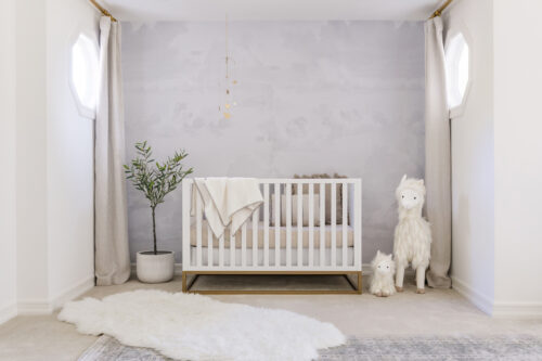 Gray Neutral Nursery Design by Little Crown Interiors