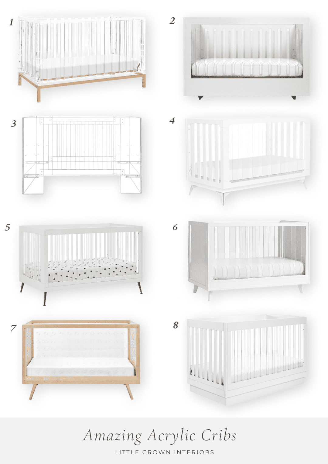 The Best Acrylic Cribs for the Nursery