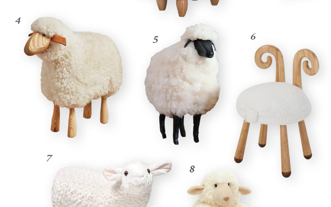 Large Stuffed Sheep Decor for the Nursery
