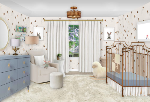 Unique and traditional nursery design