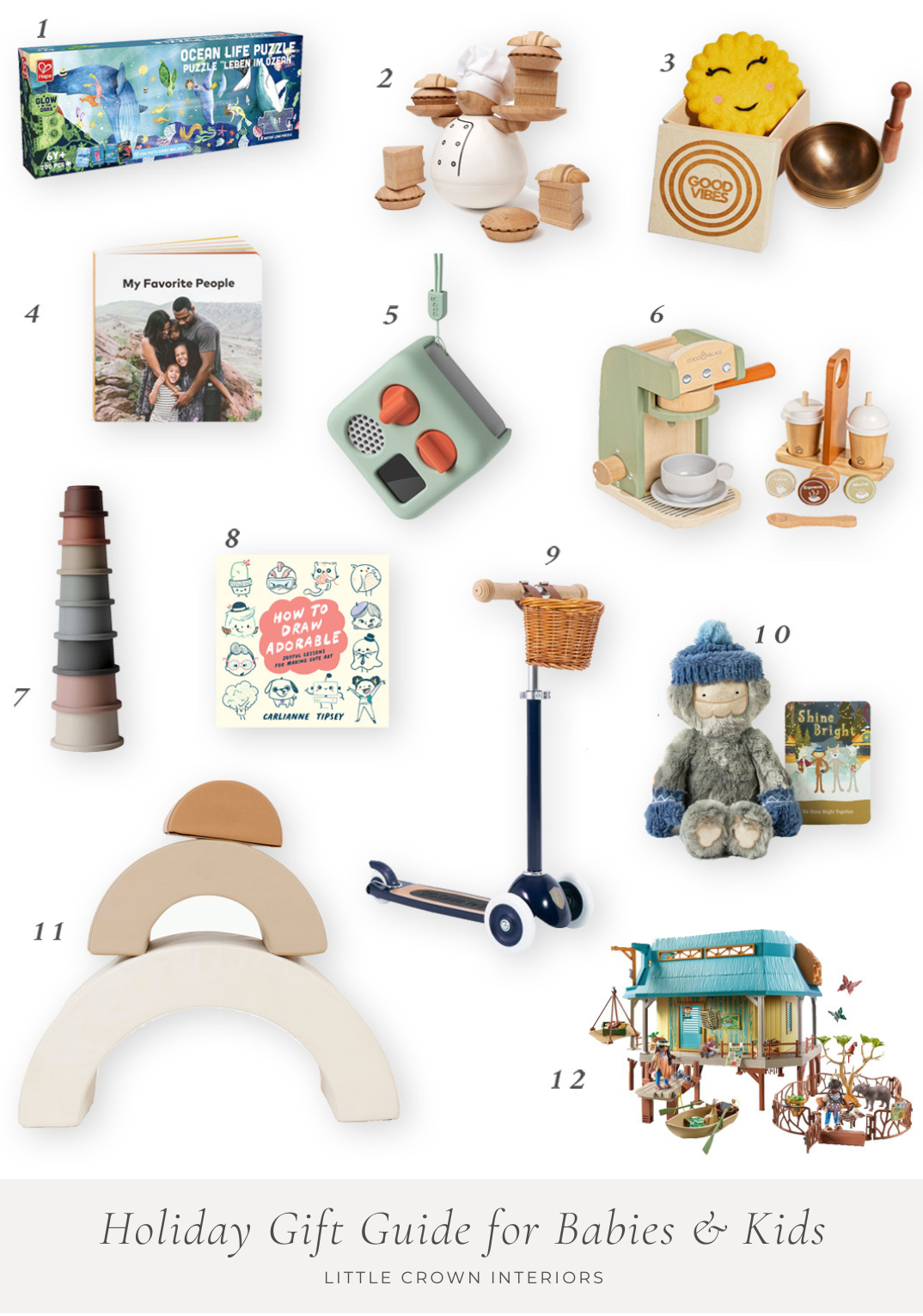 Holiday Gift Guide for Babies and Kids