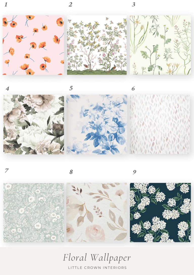 Our Favorite Floral Wallpaper for the Nursery