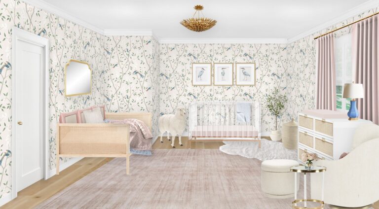 Feminine Floral Nursery E-Design