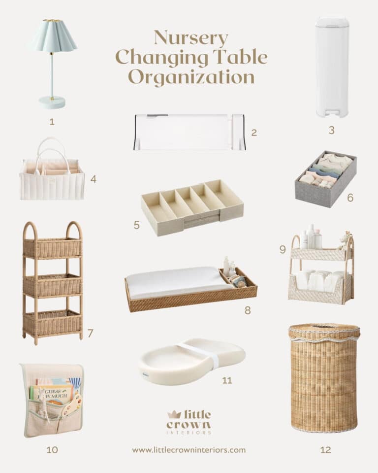 Best Changing Table Organization Items for a Tidy Nursery