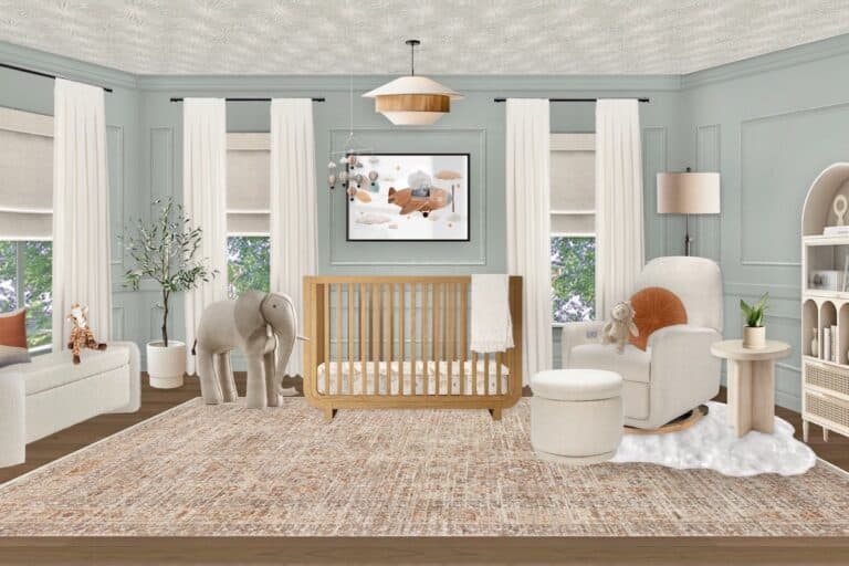 Earthy Gender Neutral Nursery Design