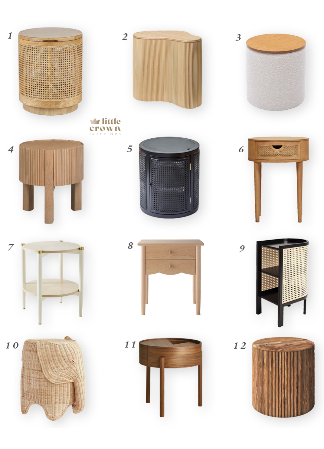 Storage Tables with Storage for the Nursery