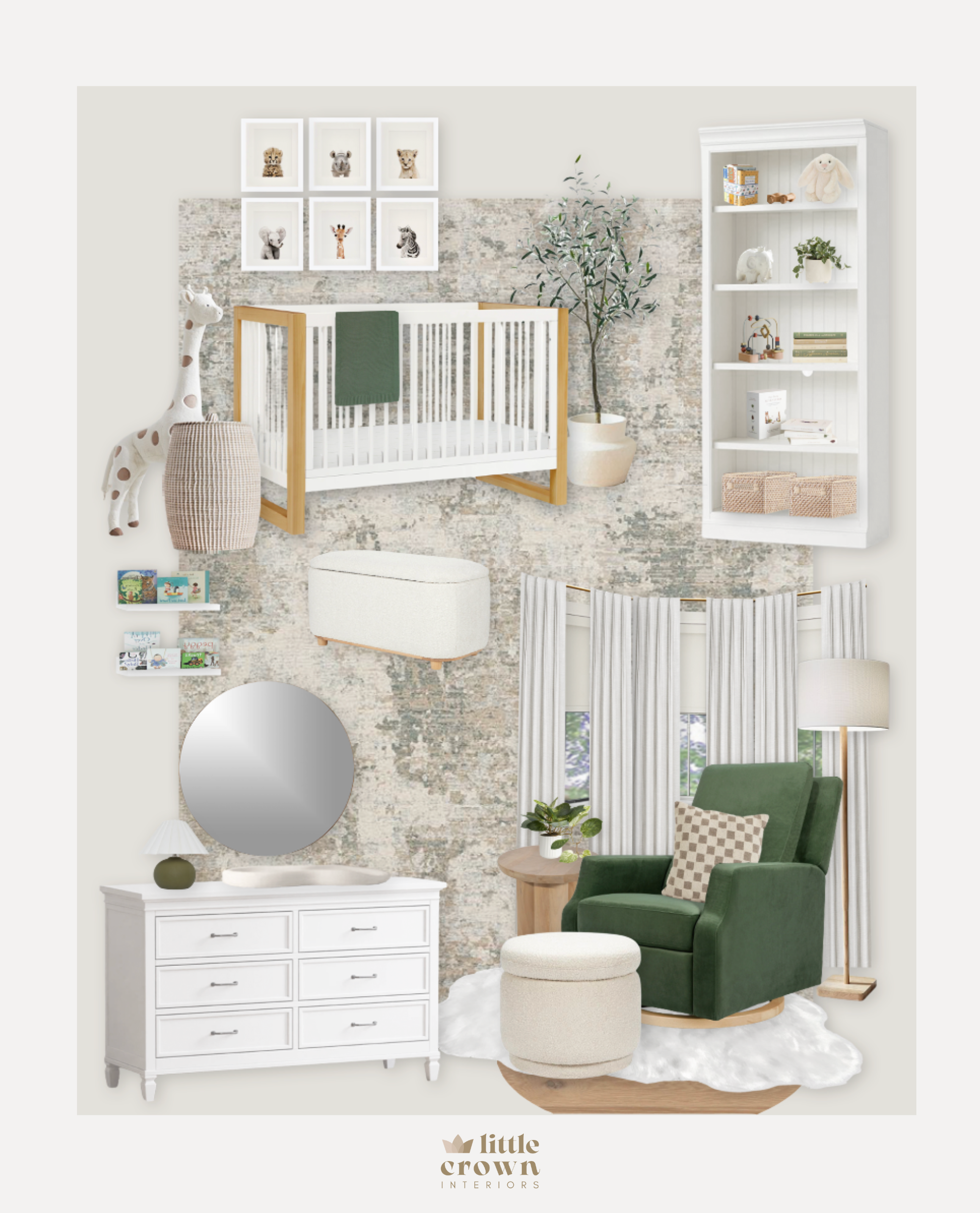 Neutral & Sage Safari Nursery