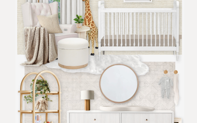 A Neutral Nursery Virtual Design with Soft Safari Details