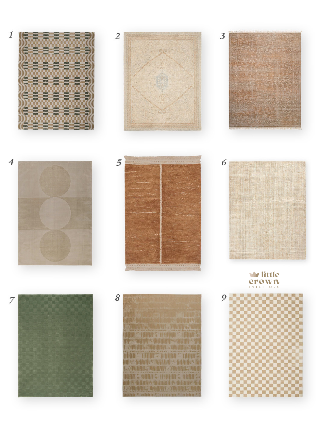 Warm Earthy Rugs for the Nursery and Kid's Room