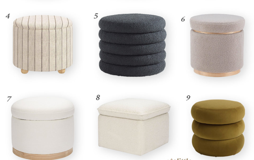 Versatile Storage Ottomans for Your Nursery