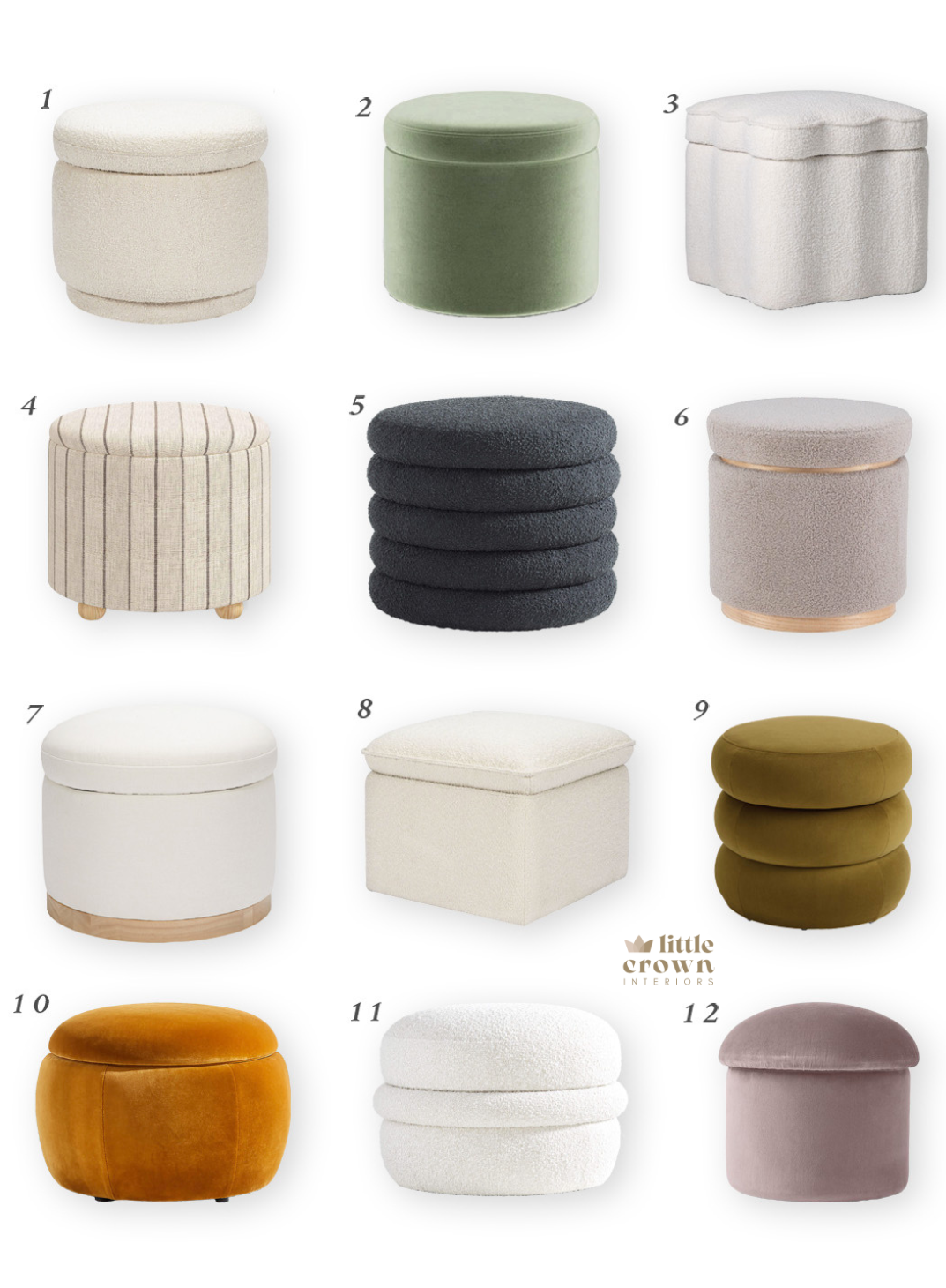 Versatile Storage Ottoman for the Nursery