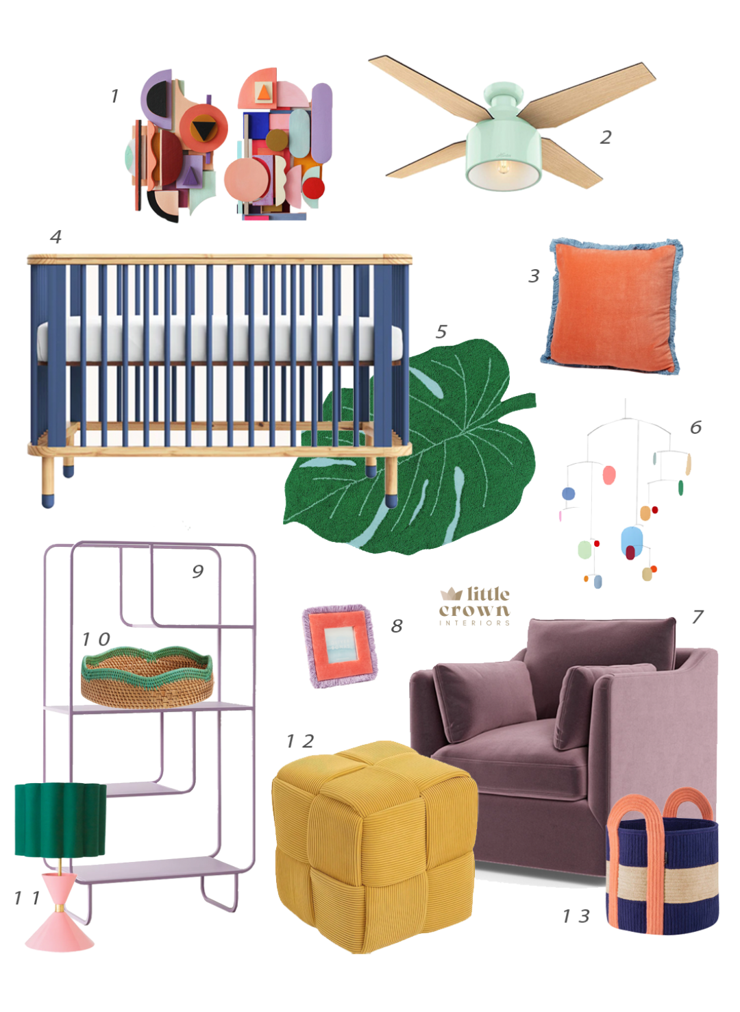 Inspiration for a Playful & Colorful Nursery