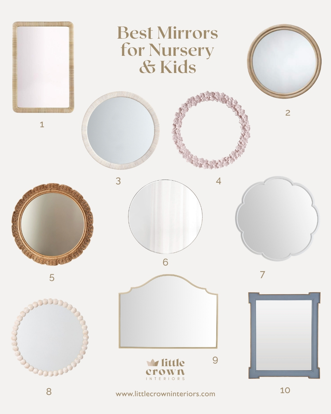 The Best Nursery Wall Mirrors