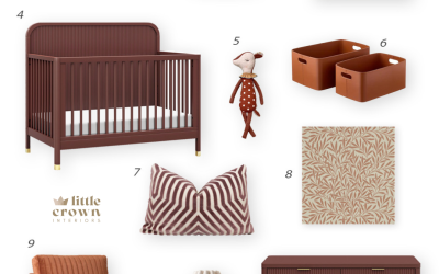 Deep Red, Clay & Rust Tones for Your Nursery