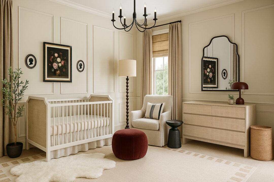 French Parisian Modern Nursery Design