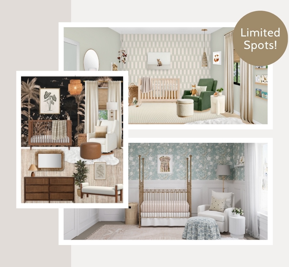 Virtual Nursery Interior Design by Little Crown Interiors