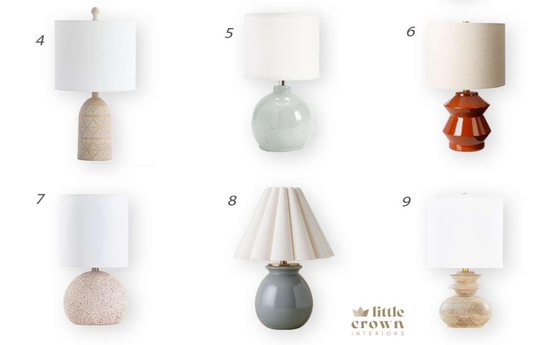 My Favorite Small Nursery Lamps Under 20 Inches