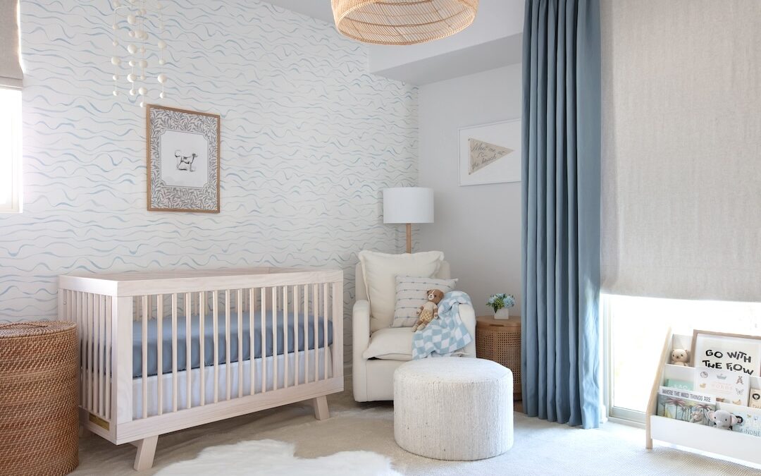 Neutral & Soft Blue Nursery Design Reveal