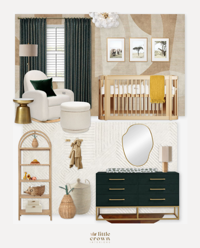 Neutral Safari Virtual Nursery Design