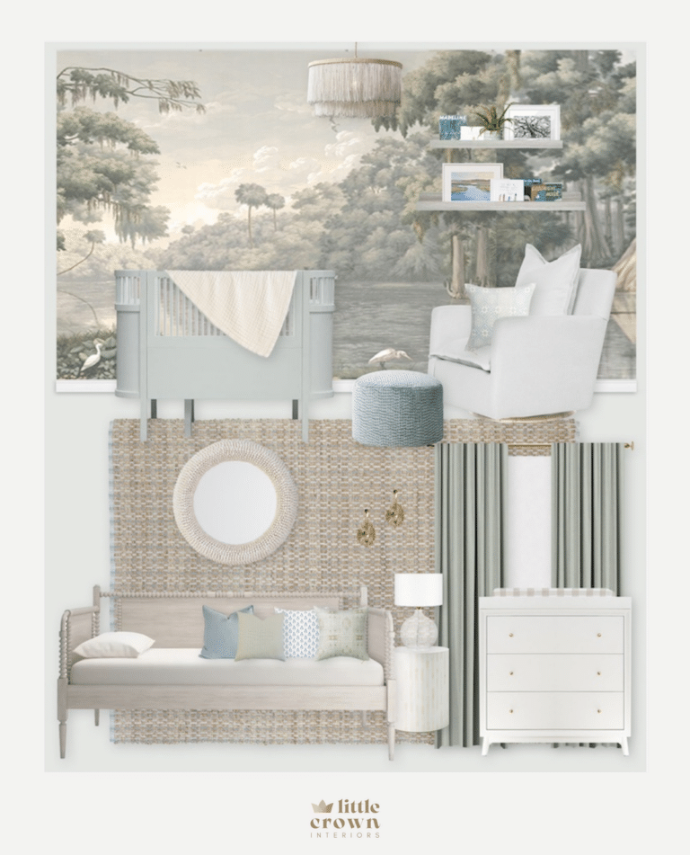 Neutral Southern Jungle Nursery E-Design
