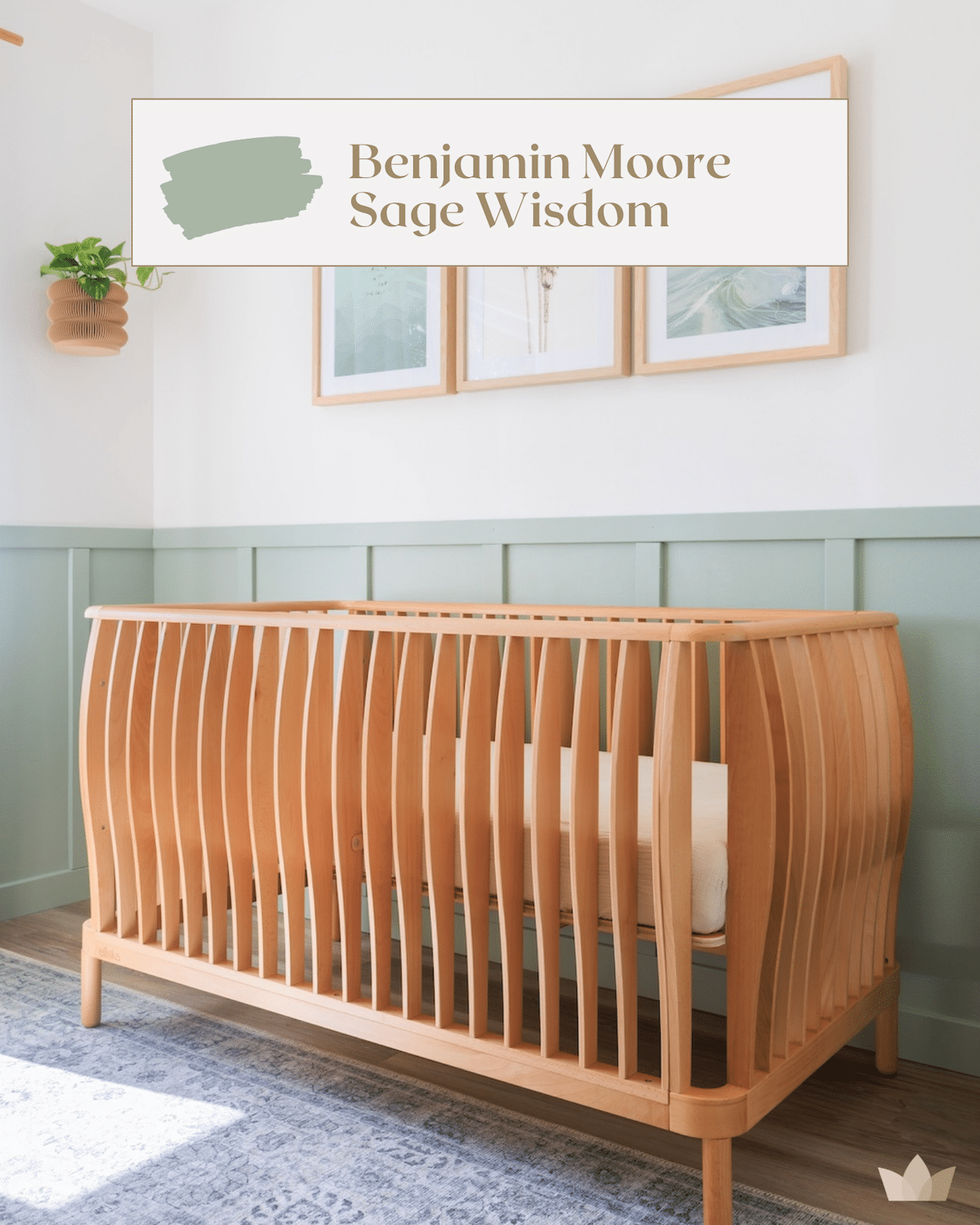 The Best Sage Green Nursery Paint Color for Paneling