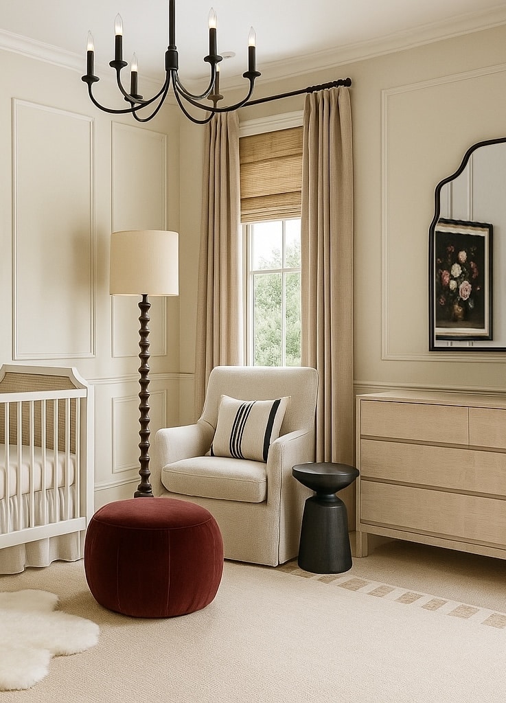 Parisian Nursery Design in Elegant Neutrals