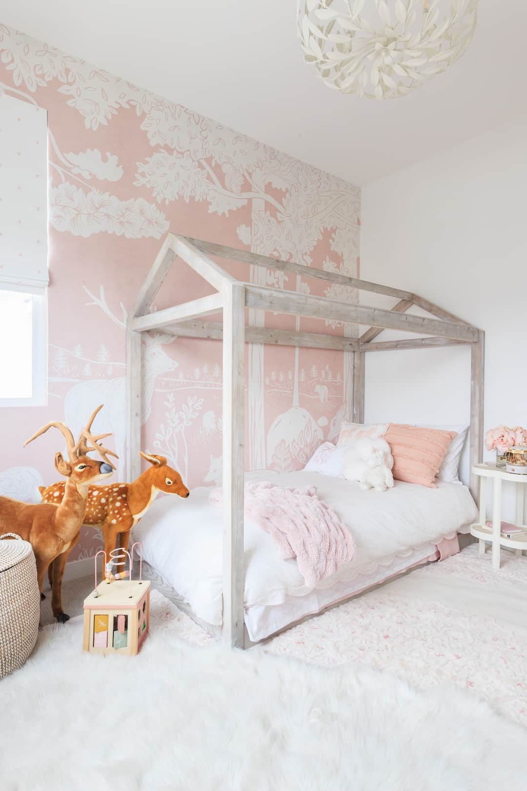 Pink Girl's Bedroom Design Nursery & Kid's Room Design | Pink Girl's Bedroom