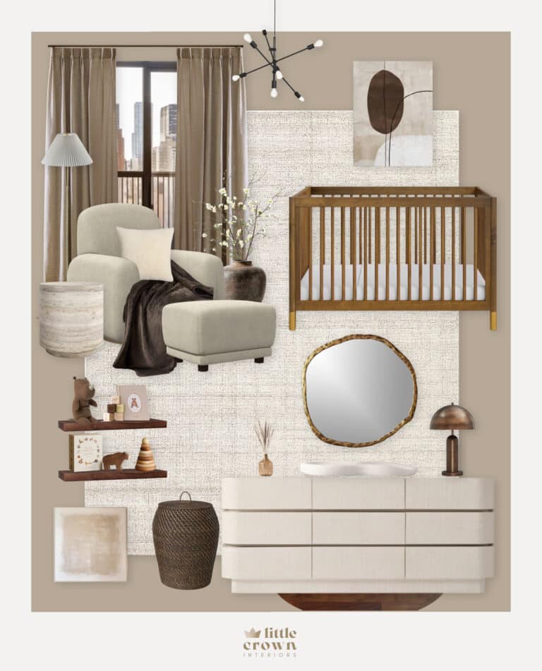 Earthy Nursery Design with Browns and Neutrals