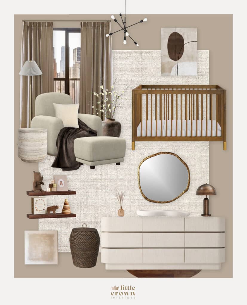 Earthy Nursery Design with Browns and Neutrals