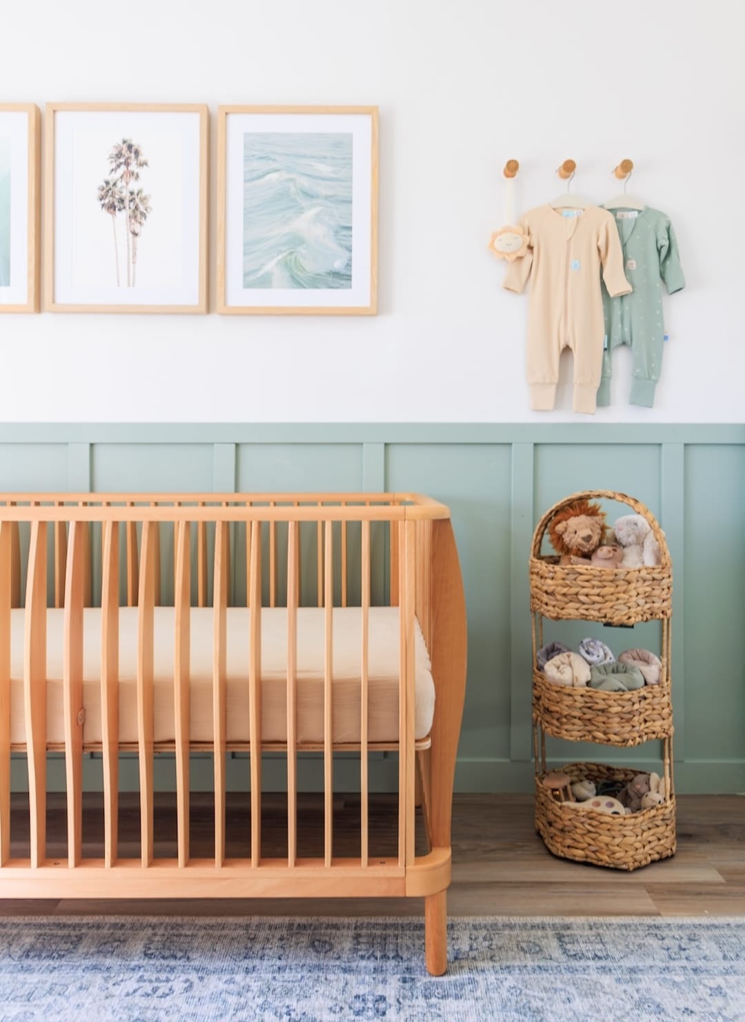 Beachy Sage Green Nursery Design for Tara Brose